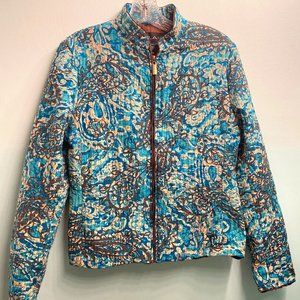 Vintage Silkland teal and brown jacket